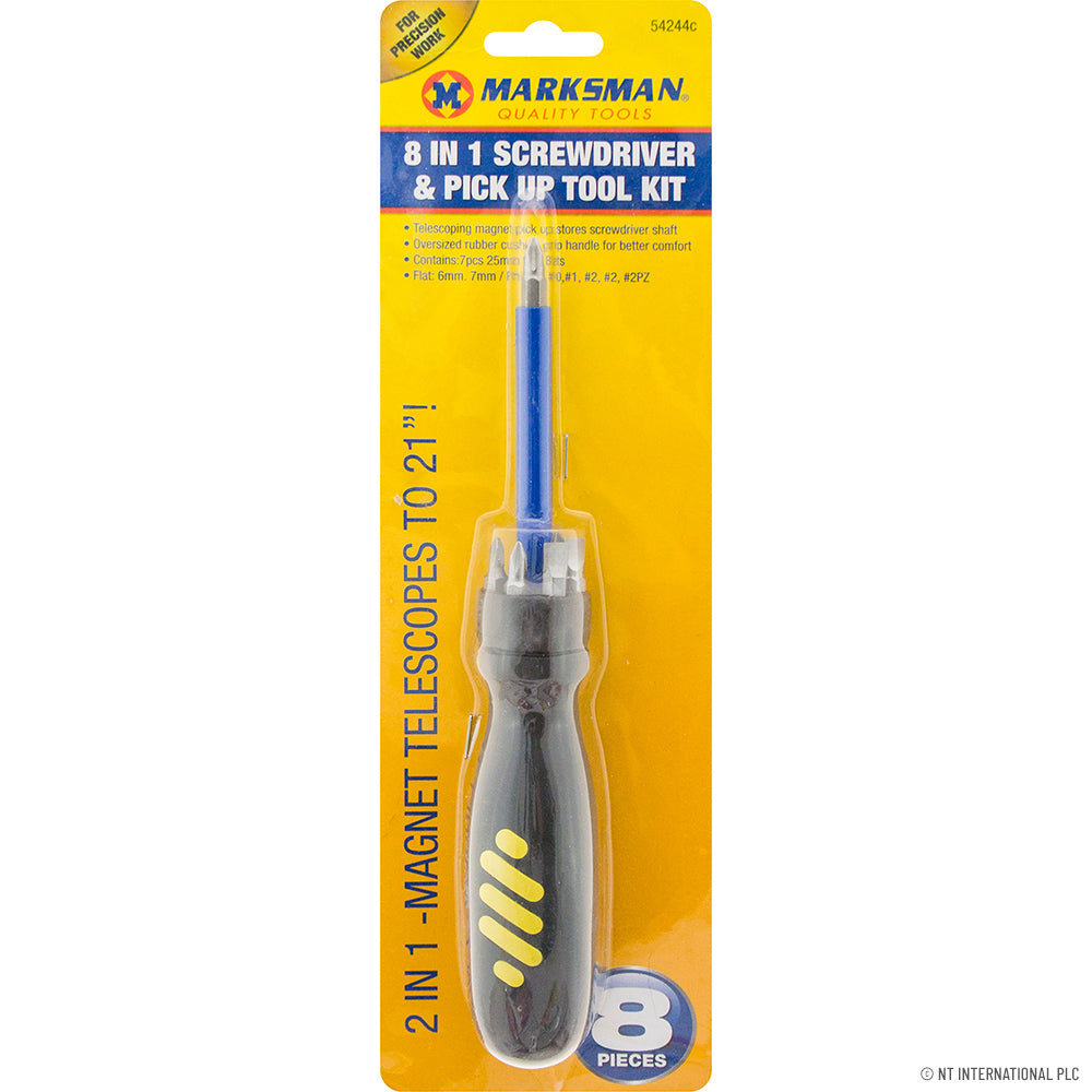 Tournevis télescopique magnétique 8 en 1