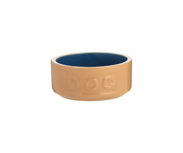 Gamelle pour chien Cane & Blue avec lettres, 13 cm : Une solution élégante et fonctionnelle pour l'alimentation de votre animal.