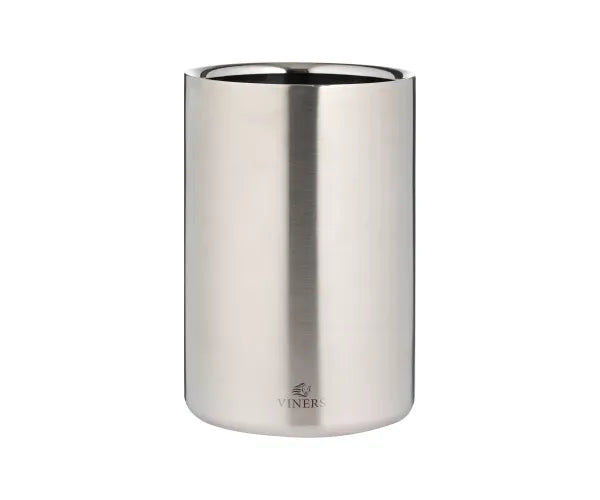 Premium 1.3L Silver Double Wall Wine Cooler | Stylish Barware for Perfectly Chilled Wines.