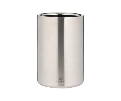 Premium 1.3L Silver Double Wall Wine Cooler | Stylish Barware for Perfectly Chilled Wines.