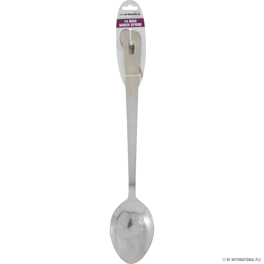 nhance Your Dining Experience with the 14" Sober Spoon in Stainless Steel.