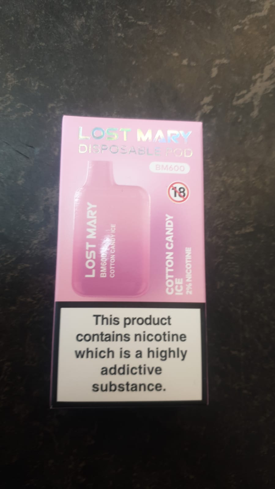 Lost Mary Disposable Pod Cotton Candy Ice Flavor