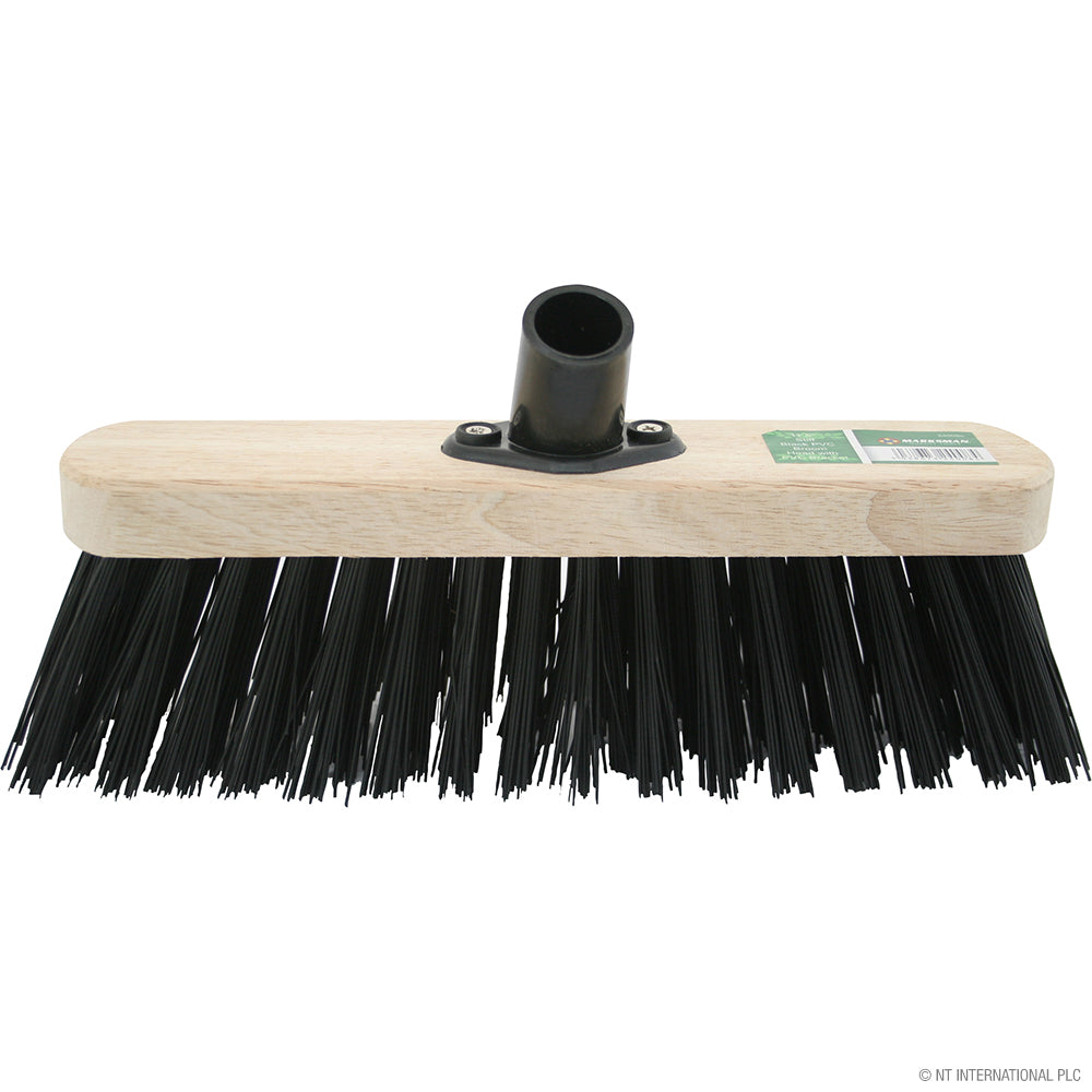 Nettoyage efficace avec une tête de balai-brosse en PVC noir rigide de 30 cm (12").