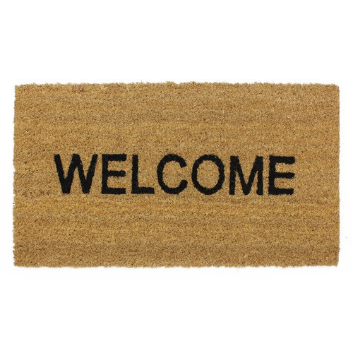 Latex Coir Welcome Mat 33.5x60cm - Durable and Stylish Entryway Rug.