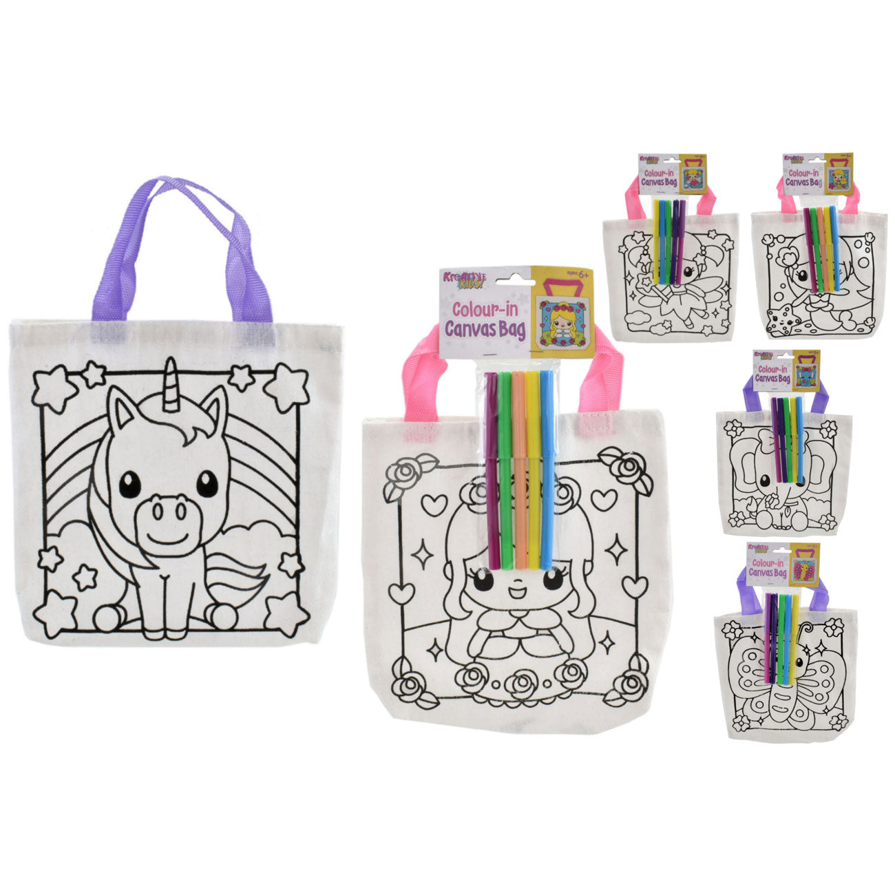 Colour Your Own Canvas Bag