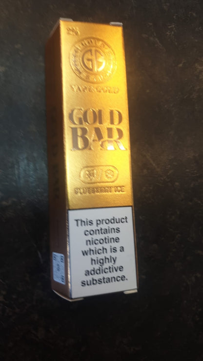 Vape Gold Bar Disposable Vape Blueberry Ice