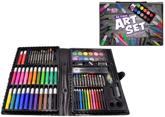 Complete 86pc Art Set in Color Case | Premium Quality Supplies
