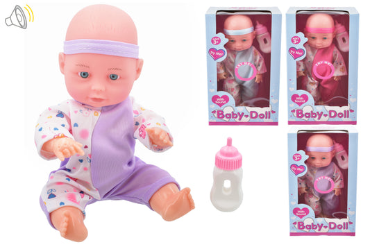 Adorable 10" Baby Doll With Interactive 'Try Me' Sound | Perfect Toy for Kids