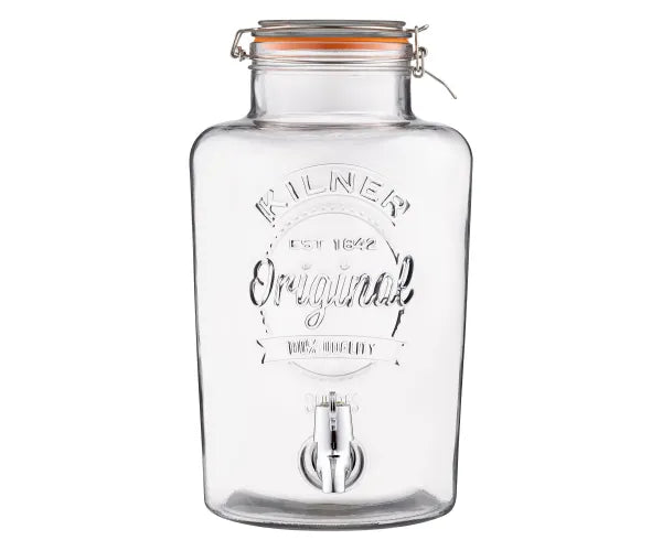 8 Litre Clip Top Round Drinks Dispenser | Refreshing Beverages for Every Occasion.