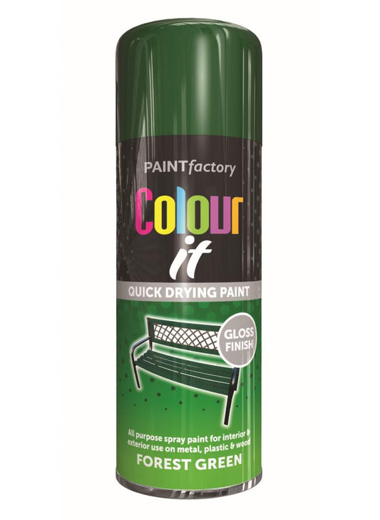 PF COLOUR IT SPRAY GLOSS FOREST GREEN 400ML