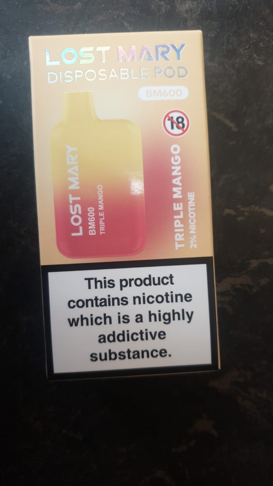 Lost Mary Triple Mango Disposable Pod