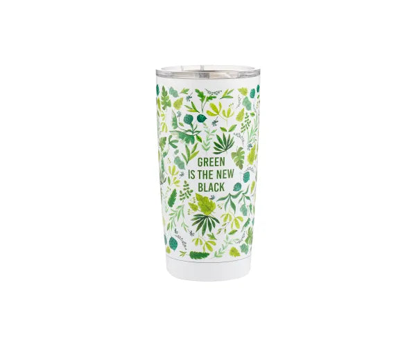 Gobelet Noir Pur Vert 600 ml Élégant Écologique