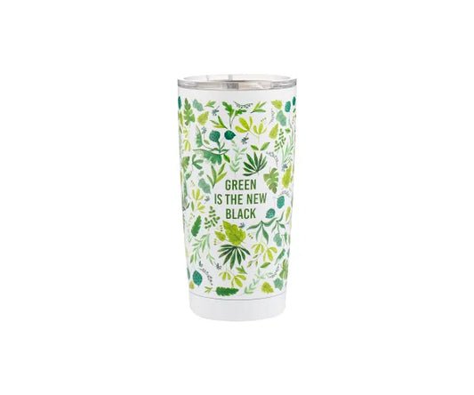 Gobelet Noir Pur Vert 600 ml Élégant Écologique