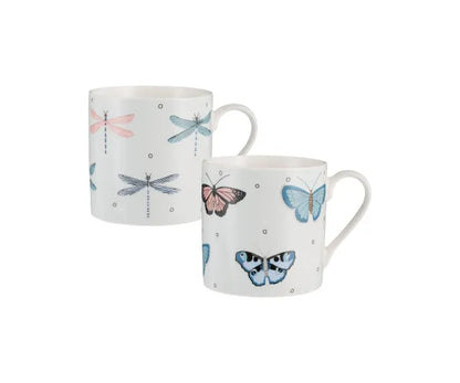 Mugs assortis Fly Away en porcelaine fine - 400 ml