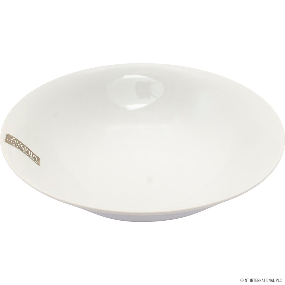 Saladier de qualité supérieure de 20 cm (8 po) en blanc uni élégant | Vaisselle de haute qualité pour une table raffinée