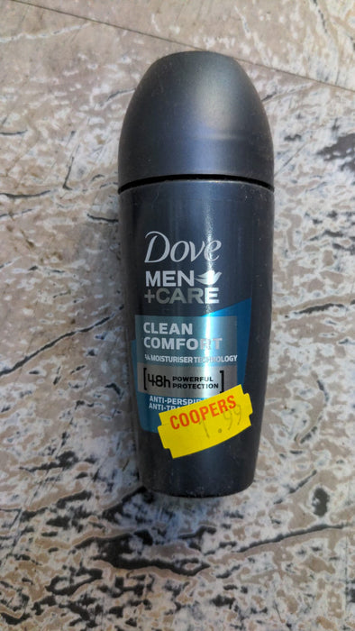 Dove A/P Roll On Mens 50ml Clean Comfort