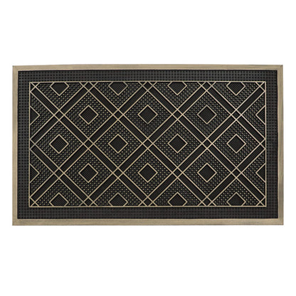 Tapis en caoutchouc Havana à picots – Cercles 45x75cm : Protection de sol durable et élégante.