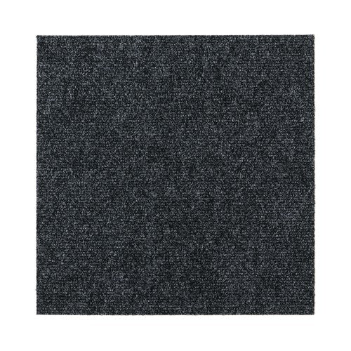 Upgrade Your Space with Carpet Tile Ribbed in Anthracite - Pk20.