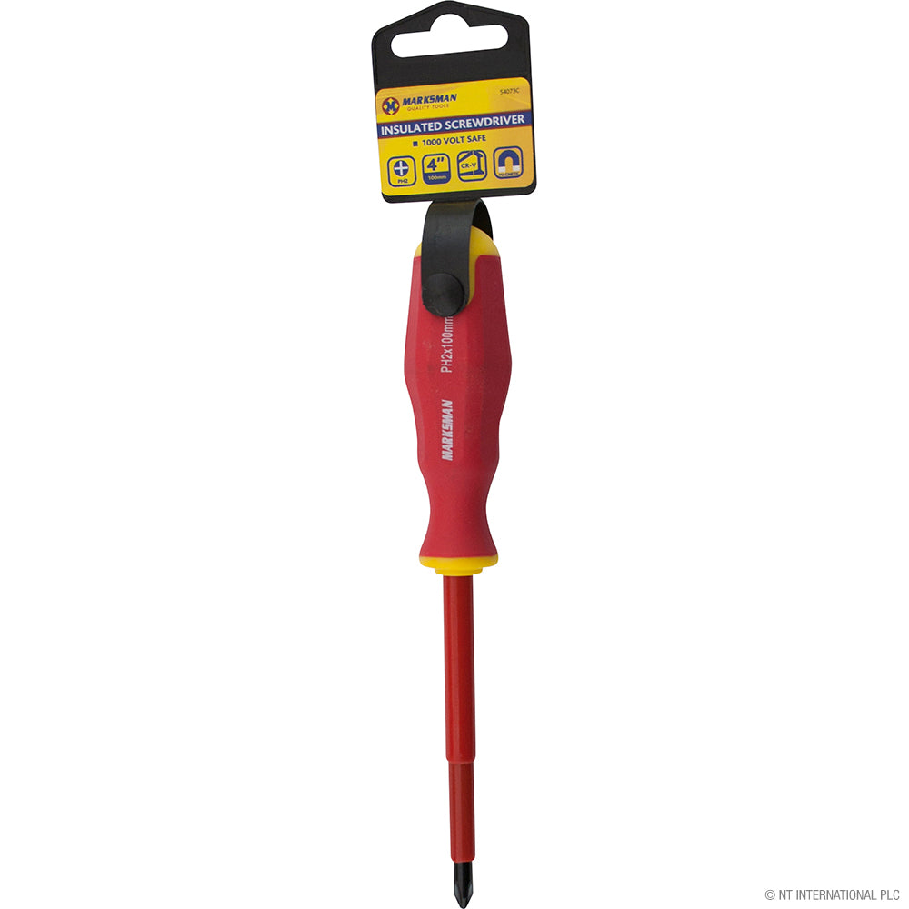 Tournevis Phillips isolé de 4" (10cm) pour un travail sûr et efficace