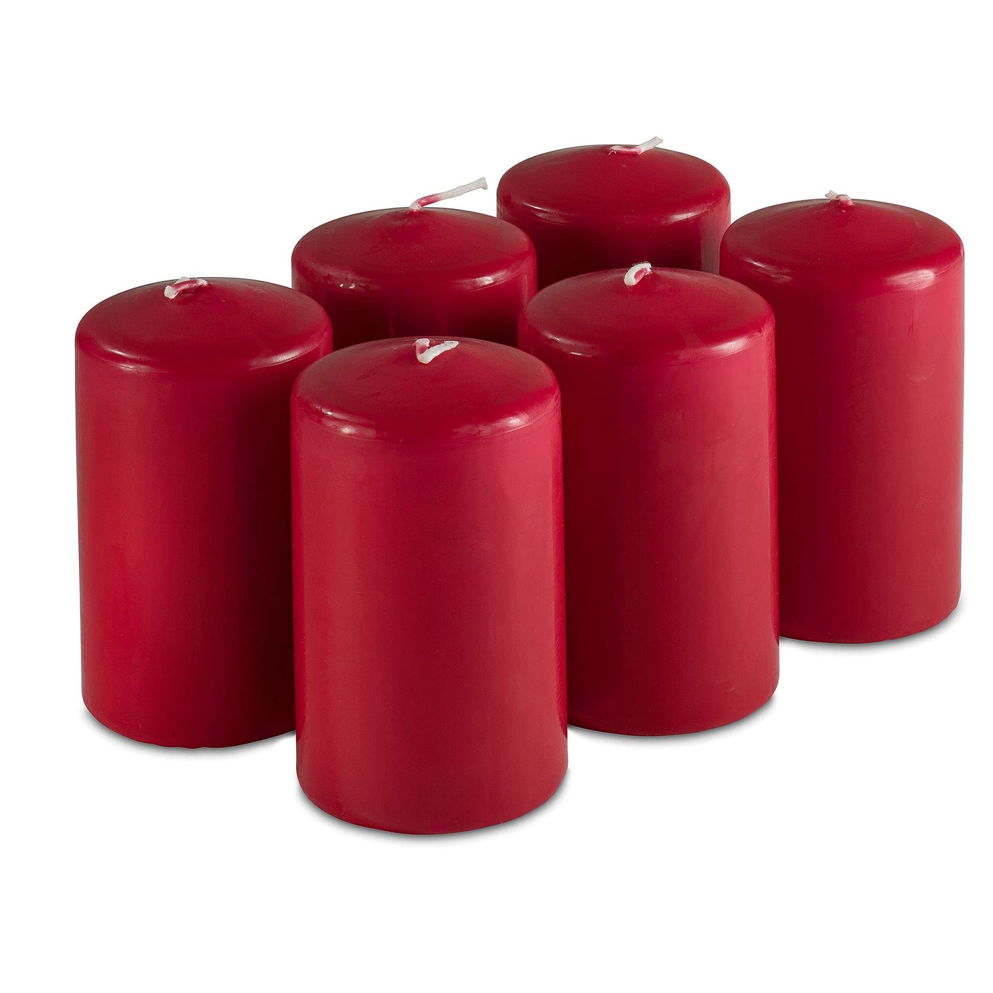 Grande bougie pilier rouge classique de 15 cm : Ajoutez chaleur et élégance à votre intérieur