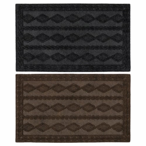 Paillasson d'Intérieur en Maille Tricotée Douillette - Motifs Assortis | Environ 40x60cm