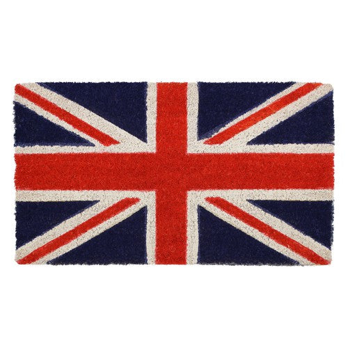 Paillasson unique en latex de coco avec drapeau de l'Union Jack | 40x70cm.