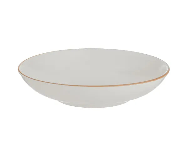 Élégant bol à pâtes crème 23 cm - Collection Classique.