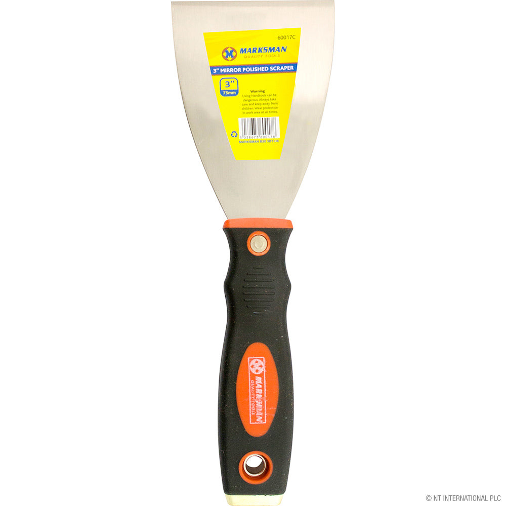Lot de 12 racloirs de 7,6 cm polis miroir de qualité supérieure pour un nettoyage de précision - Collection CDU
