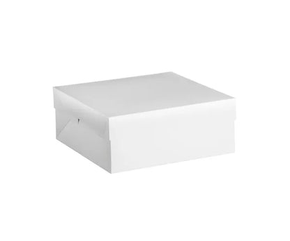 Boîte à gâteau blanche premium de 20 cm - Emballage pratique pour vos délicieuses créations.