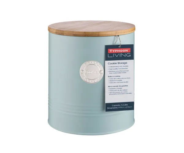 Elevate Your Kitchen with Living Blue Cookie Storage.