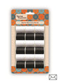 Premium Black & White Cotton Reel Set - High-Quality Crafting Supplies for Sewing and DIY Projects