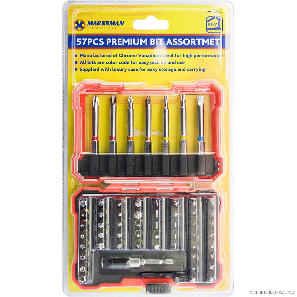 Lot de 57 embouts de vissage premium – Assortiment de haute qualité pour tous les bricoleurs
