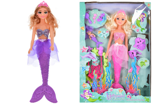 Explore Imaginative Adventures with Mermaid Doll Playset - 2 Assorted Designs