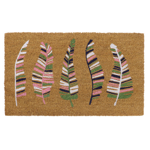Paillasson Mélange Latex, Fibre de Coco et Plumes de 45x75cm.