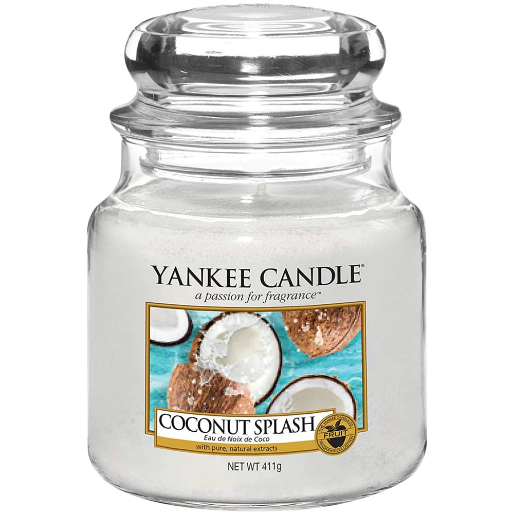 Découvrez le parfum rafraîchissant de la bougie moyenne au coco