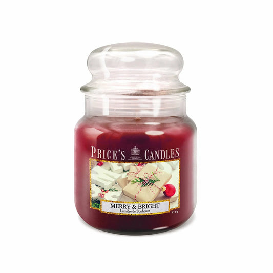 the Festive Medium Jar Merry & Bright  Illuminate Your Space with Joy