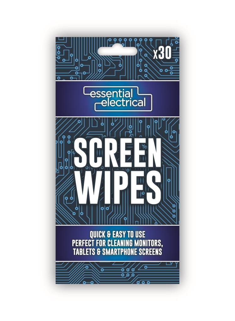 30-Pack Screen Wipes - Convenient Cleaning Solution for Devices