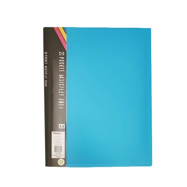 20 Pocket A4 Display Book Assorted Colour's