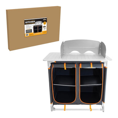 Camping Kitchen -Windshield, side table & Storages