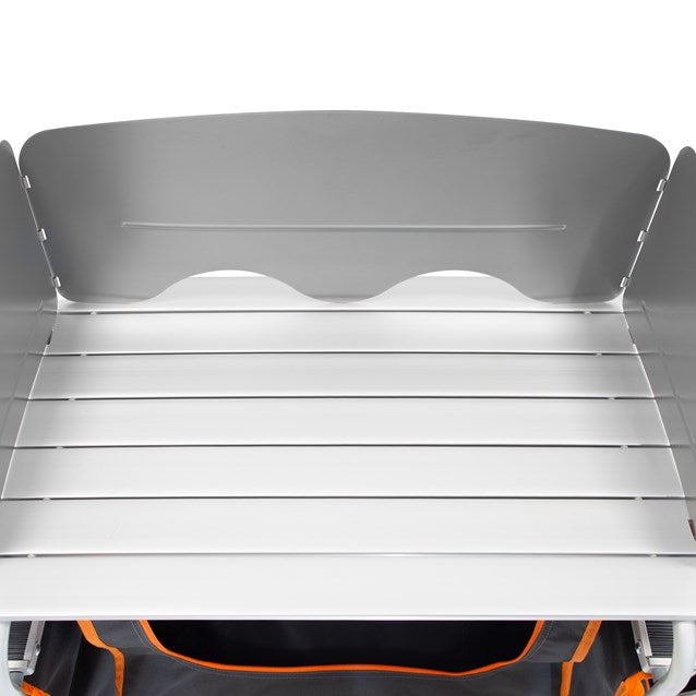 Camping Kitchen Windshield + 3 working Tables —