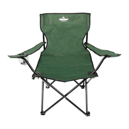 Folding Leisure Chair With Cup Holder - Green