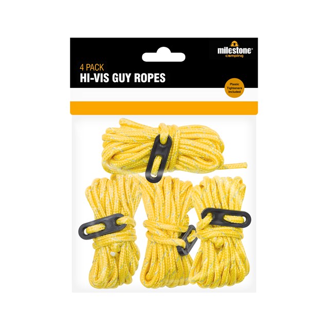 Pack of 4 Hi-Vis Guy Ropes