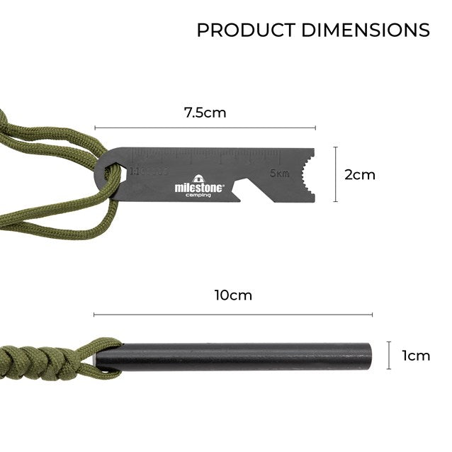 Multi Use Fire starter with Lanyard