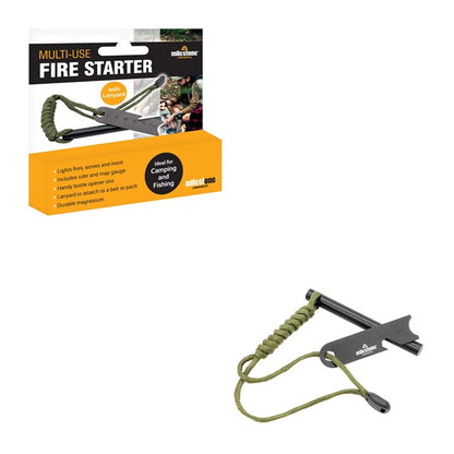 Multi Use Fire starter with Lanyard