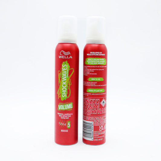 SHOCKWAVES MOUSSE VOLUME HEAT DEFENCE(D) 200ml