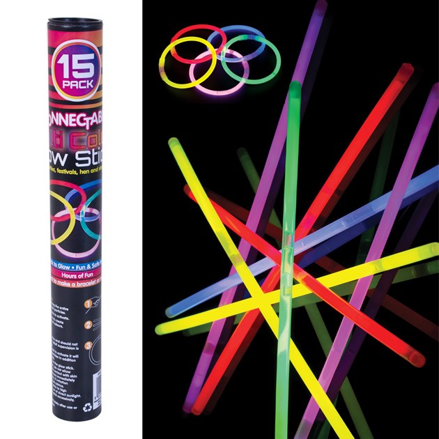 15 Connectable Glow Sticks
