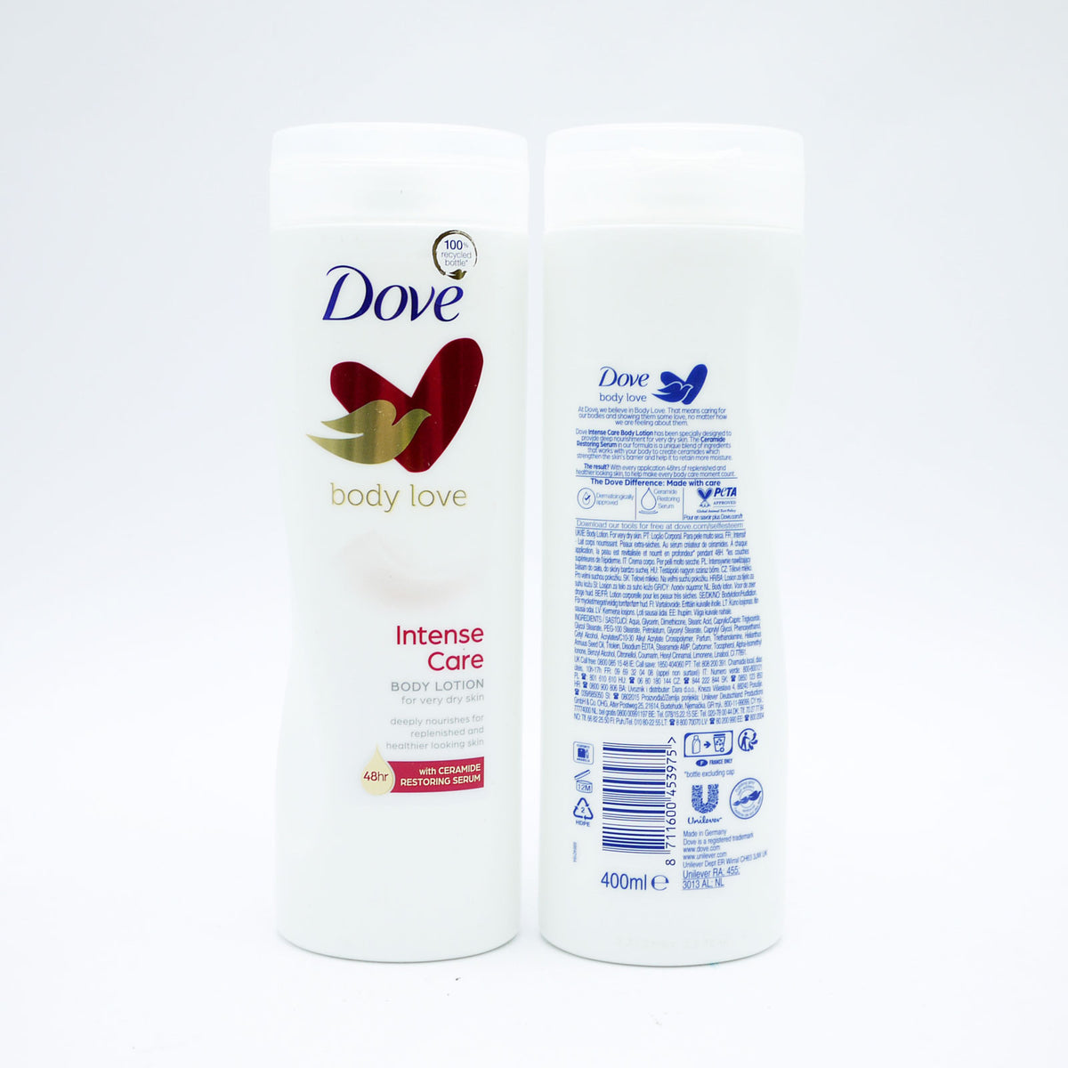 DOVE BODY LOTION INTENSIVE EXTRA DRY 400ML —