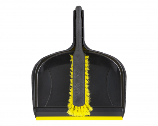 Eden Jumbo Dustpan & Brush Set Black/Yellow