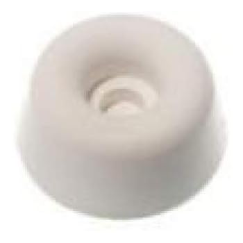 Seat Buffers, White Rubber 19mm (3/4")