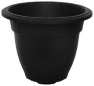 20cm Round Bell Planter - Black